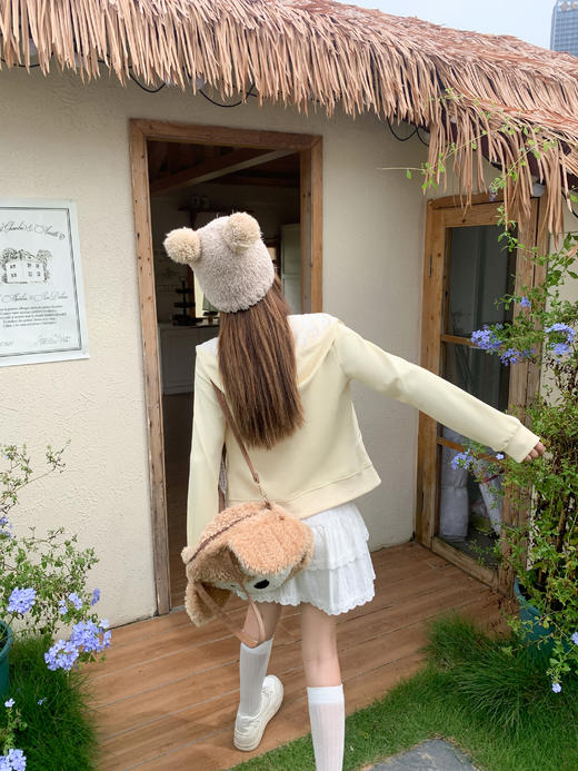 【189元任选2件】最后一波现货！奶呼呼黄色修身连帽卫衣外套 商品图6