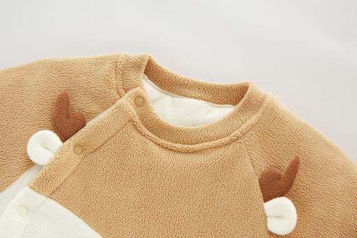 拉比i5童衣类-4动物小鹿偏开连体衣LYDB103407 商品图4