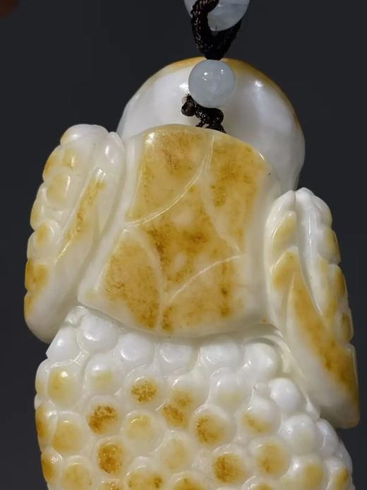 和田金沁白玉雕金蟾把玩件，顺丰包邮 商品图10