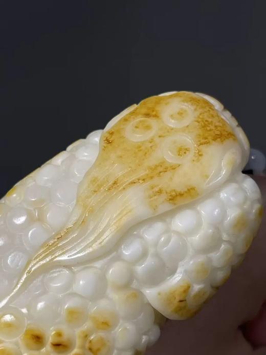 和田金沁白玉雕金蟾把玩件，顺丰包邮 商品图5