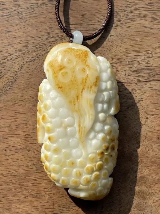 和田金沁白玉雕金蟾把玩件，顺丰包邮 商品图12