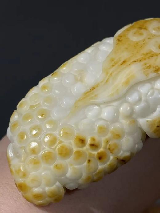 和田金沁白玉雕金蟾把玩件，顺丰包邮 商品图6