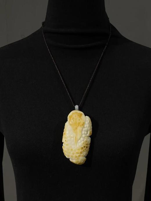 和田金沁白玉雕金蟾把玩件，顺丰包邮 商品图3