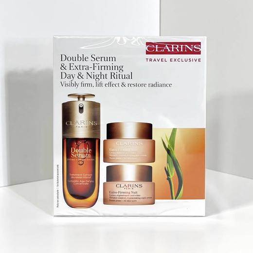 【保税顺丰直发】Clarins娇韵诗双萃精华弹力三件套（双萃精华50ml+弹簧日霜50ml+弹簧晚霜50ml） 商品图10