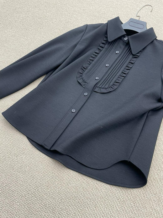 1019-3 纯圆正 小禾 厚实重磅弹力 秋冬款 罗马布衬衫 167/135穿38合身 穿40宽裕 商品图10