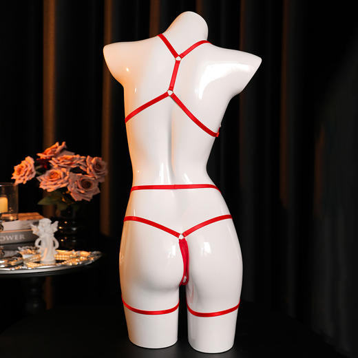 霏慕 珠联璧合玫瑰三点式套装7924 商品图2