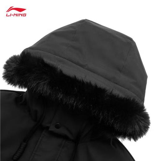 李宁男子冬季中款毛领羽绒服外套AYMU361-1 商品图3