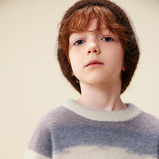 迷你巴拉巴拉男女童儿童毛衣2025冬季新品仿貂毛多彩渐变柔软毛衫 商品图4