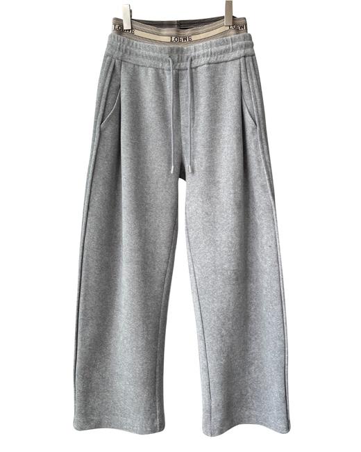 女款毛巾料双层腰休闲裤长裤014 商品图0