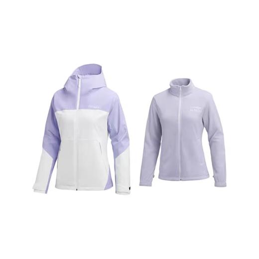 【5F】 斯凯奇新款女士三合一摇粒绒冲锋衣外套 商品图0