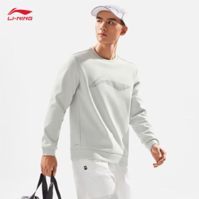 李宁男子冬季加绒套头卫衣AWDU567-6