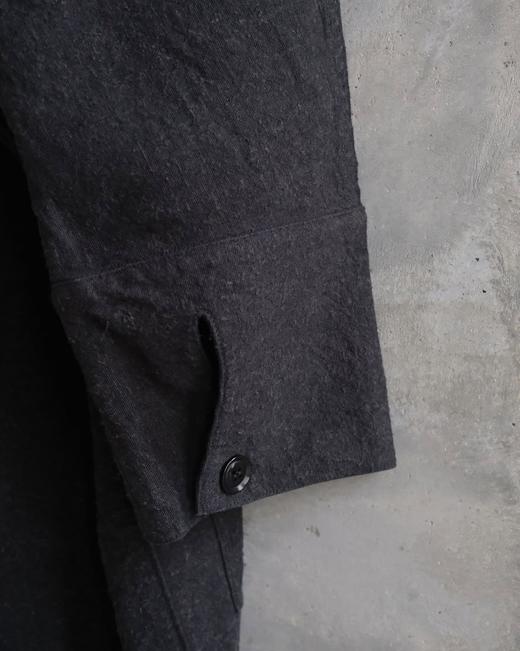 Mittan苎麻丝黑色长外套 商品图12