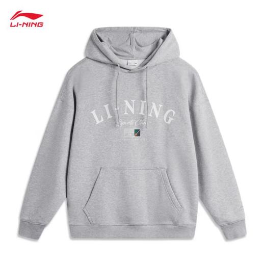 李宁男子加绒套头卫衣AWDU673-1 商品图1