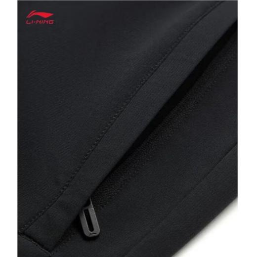 李宁男子加绒保暖反光束脚运动裤AYKU173-1 商品图2