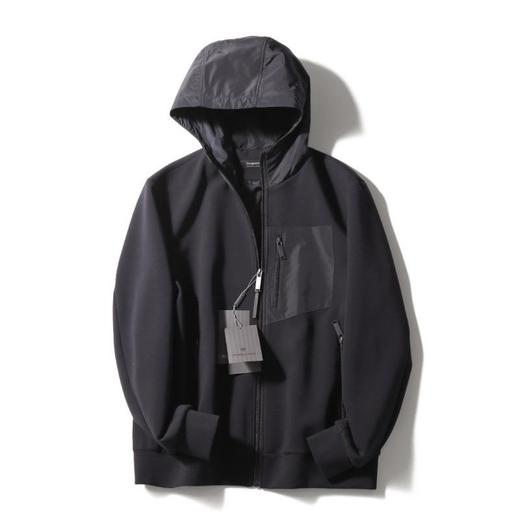 轻奢风 秋季男士棉感空气层挺括免烫时尚休闲连帽夹克开衫 商品图4