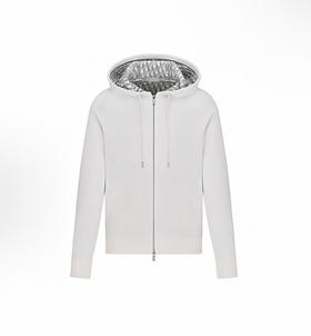 DR-S（男款）白色拉链针织夹克