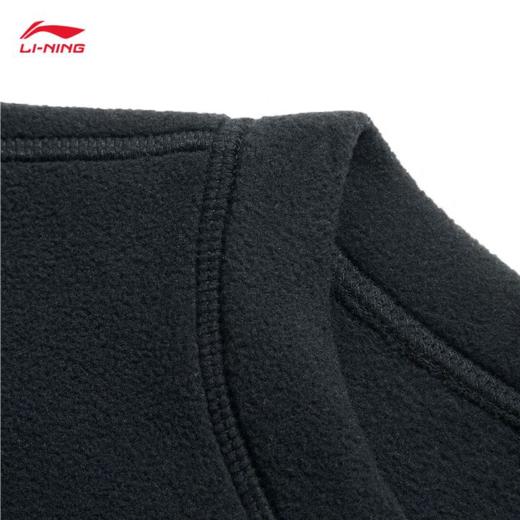 李宁男子摇粒绒保暖套头卫衣AWDU885-2 商品图3