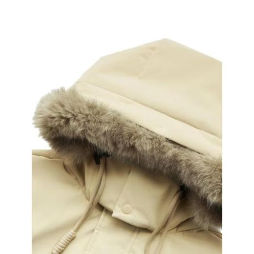 李宁男子冬季中款毛领羽绒服外套AYMU361-2 商品图2