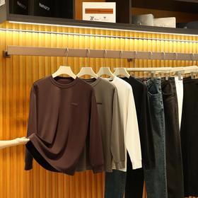 轻奢线羽毛蛋白纤维！高级长绒棉！亲肤柔软！男士休闲打底衫