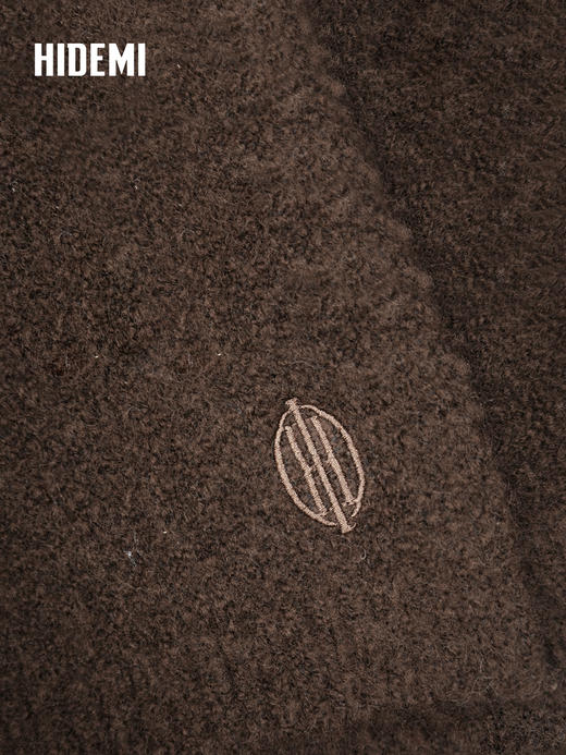 HIDEMI 进口澳洲美利奴圈圈羊毛高领翻领加厚款坎肩 商品图1