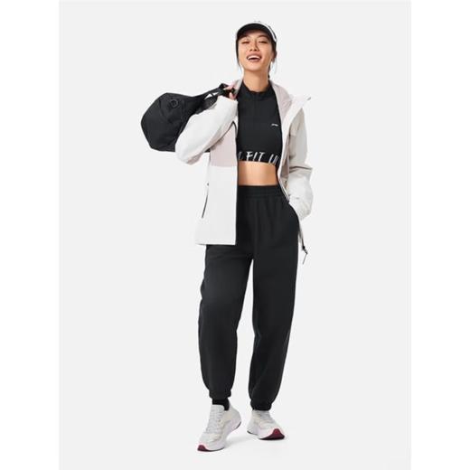 李宁女子冬季加绒束脚运动裤AYKU542-1 商品图2