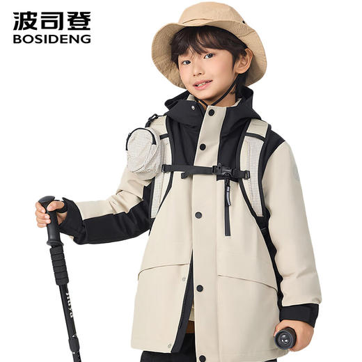 波司登2025秋冬新款男女童三合一羽绒服户外防泼水外套T250131340 商品图2