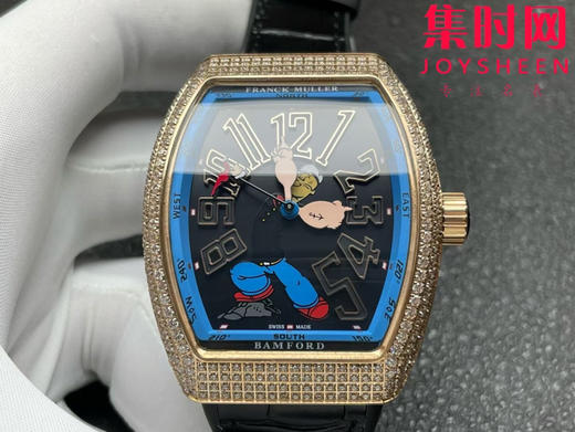 ABF法兰克穆勒 法穆兰 新款Vanguard系列 V45游艇系列"大力水手"男士腕表 商品图3