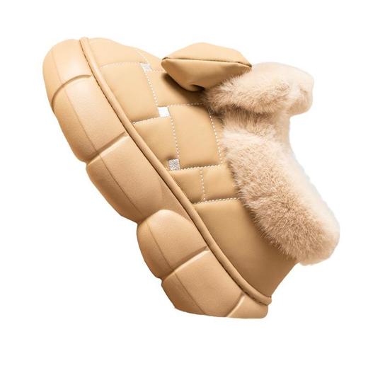 【蝴蝶结厚底防滑防水加绒保暖棉鞋】2025新款女士秋冬季棉鞋外穿时尚 商品图4