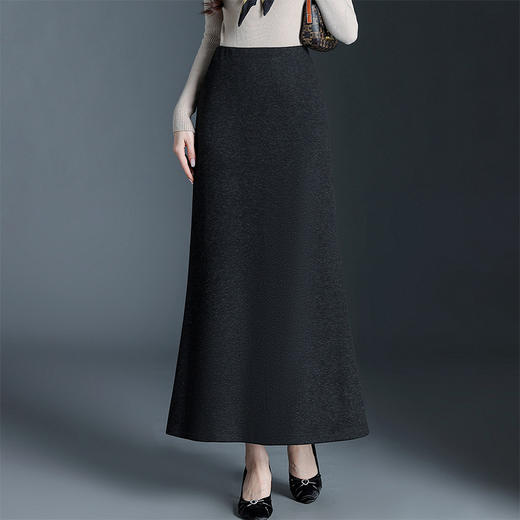 时尚通勤鱼尾裙简约风长款，高腰半身裙显瘦时尚包臀裙MYX-JY-25862-L 商品图0