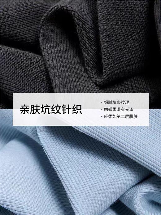 佐丹奴女装25年商场同款修身V领木耳边假两件长袖 T恤18325518 商品图1