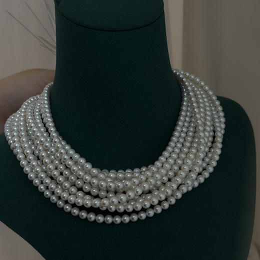 天花板 GRC大证Best Gem Quality  Z ui 高珠宝品质 4.5-5mm 极光正圆完美无瑕 淡水珍珠 一物一证书 商品图10