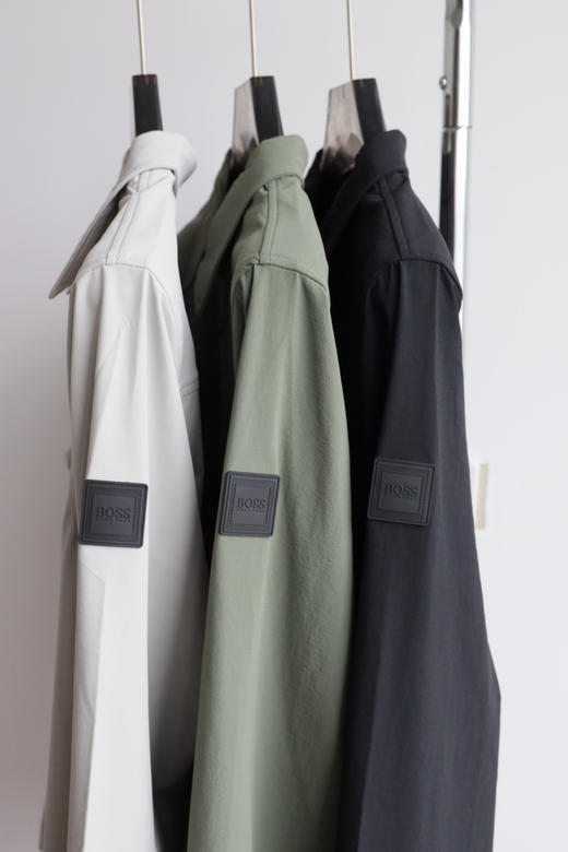 H.B 防泼科技面料 梭织套头翻领宽松外套 WT908 商品图5