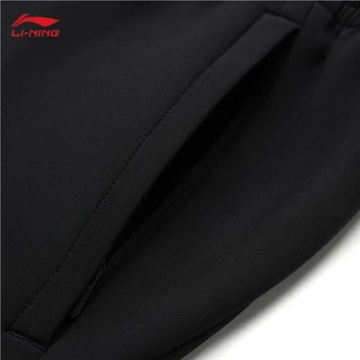 李宁男子加绒保暖防泼水束脚运动裤AYKU523-1 商品图2