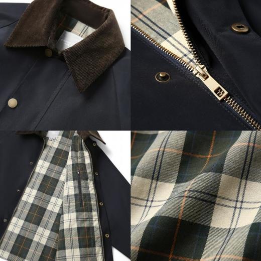 【短款无蜡夹克外套】 春秋正反双面穿面料挺括无蜡宽松版型  商品图3