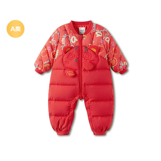 【balaOne】巴拉巴拉童装儿童羽绒连体衣2025新款春装新年服喜庆 商品图4