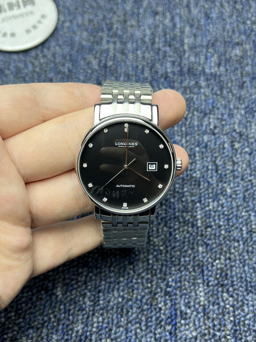 【新款大号40mm】浪琴博雅系列 黑盘钻面 男士腕表
机芯：进口西铁城 商品图1