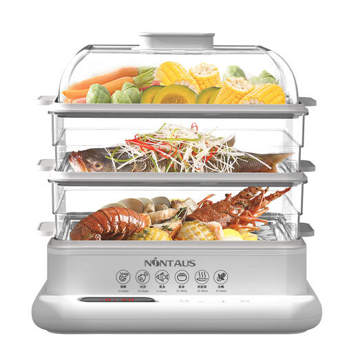 【34L大容量多层蒸锅】金正34L家用一体三层大容量电蒸锅 多功能自动蒸锅 电蒸锅 商品图4