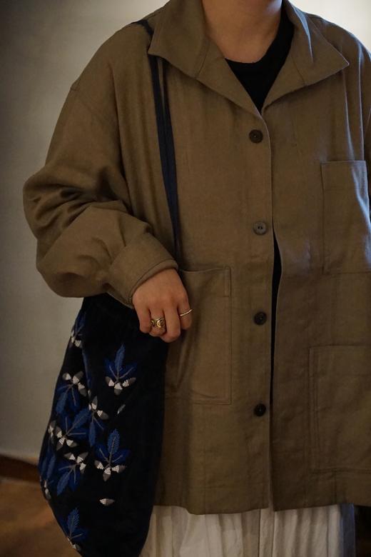 Mittan 卡其宽松夹克外套 商品图0