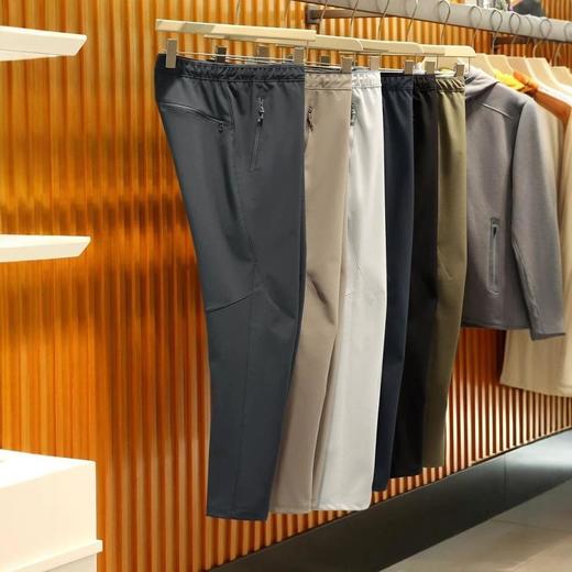 【鸟家同款户外软壳冲锋裤】休闲裤薄款透气直筒休闲裤弹力松紧长裤 商品图2