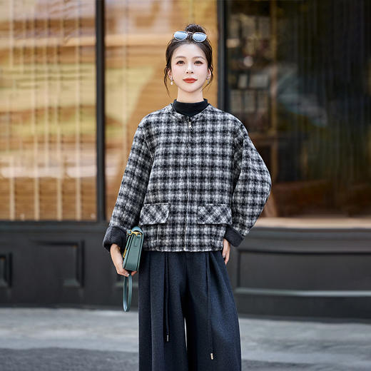 HR YJH5125短款双面羊毛外衣外套 商品图0