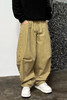 徐太浪【褶皱感 立体裁剪】大码哈伦裤男春秋宽松百搭纯色休闲裤 商品缩略图4