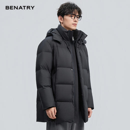 贝纳川冬季新品长款面包羽绒服ECF405270 商品图2