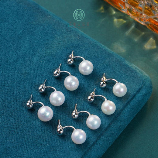 DS925珍珠耳坠-白珠三戴款10+ 商品图0