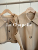 专柜实拍【官网1k+两件套装】拉夏贝尔/La Chapelle摩登风范、挺括不凡高级感风衣套装提升气质长裙+坎肩外套 商品缩略图4