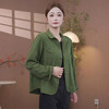 简约纯色妈妈装翻领衬衣2025早秋新款Z时尚中年女装大码百搭外套 商品缩略图0