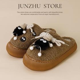 【大眼萌棉拖鞋】2025新款女士秋冬季室内家居防滑保暖卡通毛绒女款棉拖