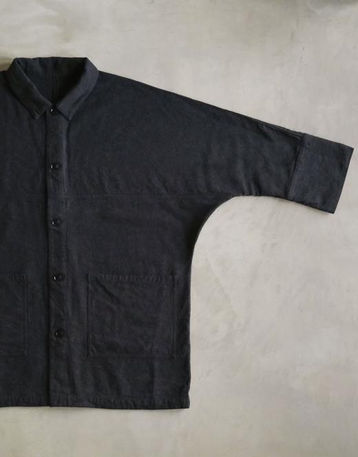 Mittan苎麻丝黑色长外套 商品图10