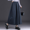 QYM 6992-Y时尚百搭高腰A字裙中长款大摆半身裙 商品缩略图2
