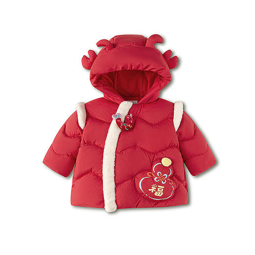 【balaOne】巴拉巴拉童装儿童羽绒服男童女童2025新款春装拜年服 商品图4