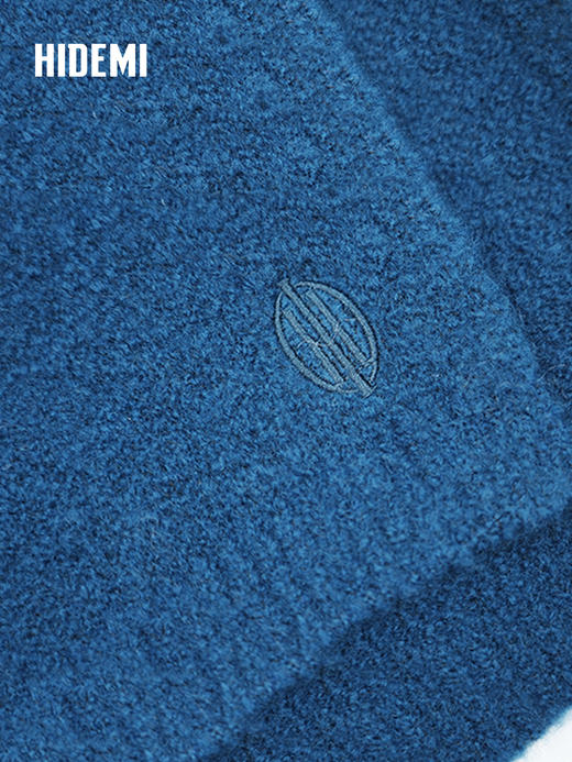 HIDEMI 进口澳洲美利奴圈圈羊毛高领翻领加厚款坎肩 商品图2